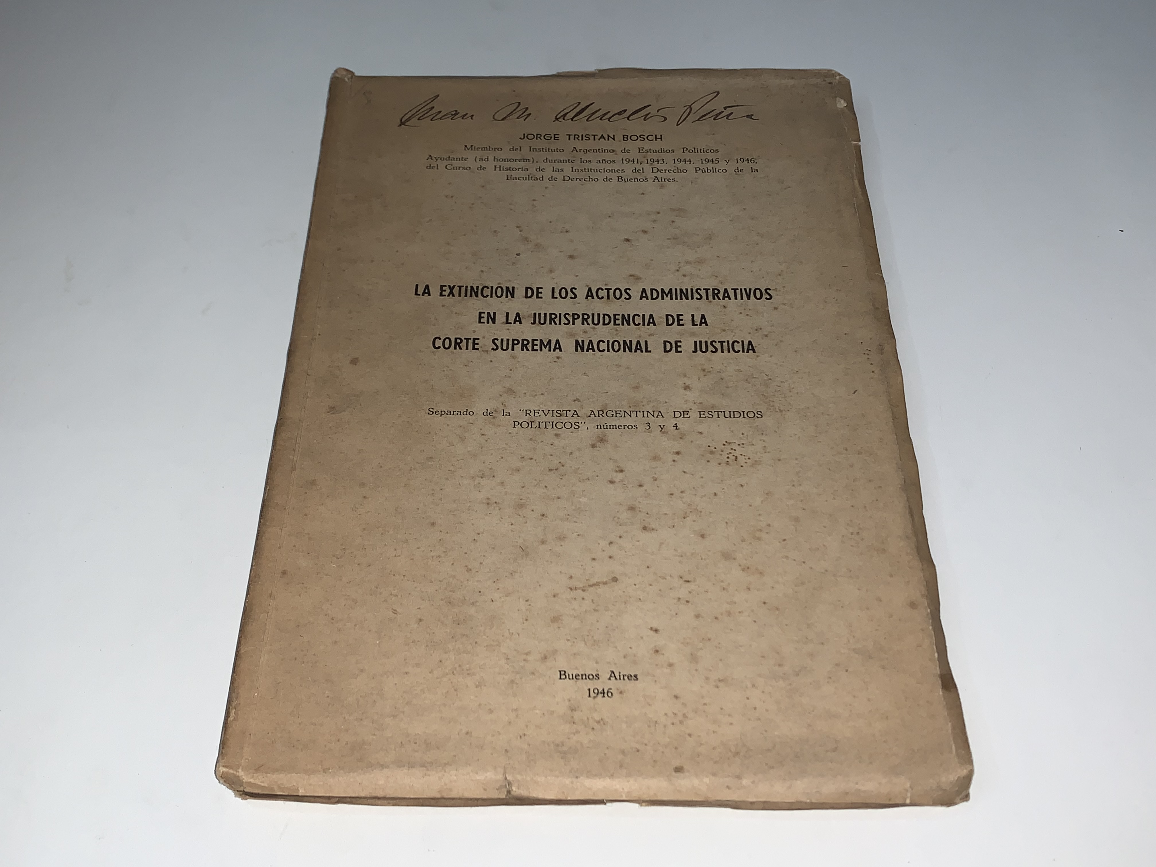 La extinción de los actos administrativos en la jurisprudencia de la Corte Suprema Nacional de Justicia