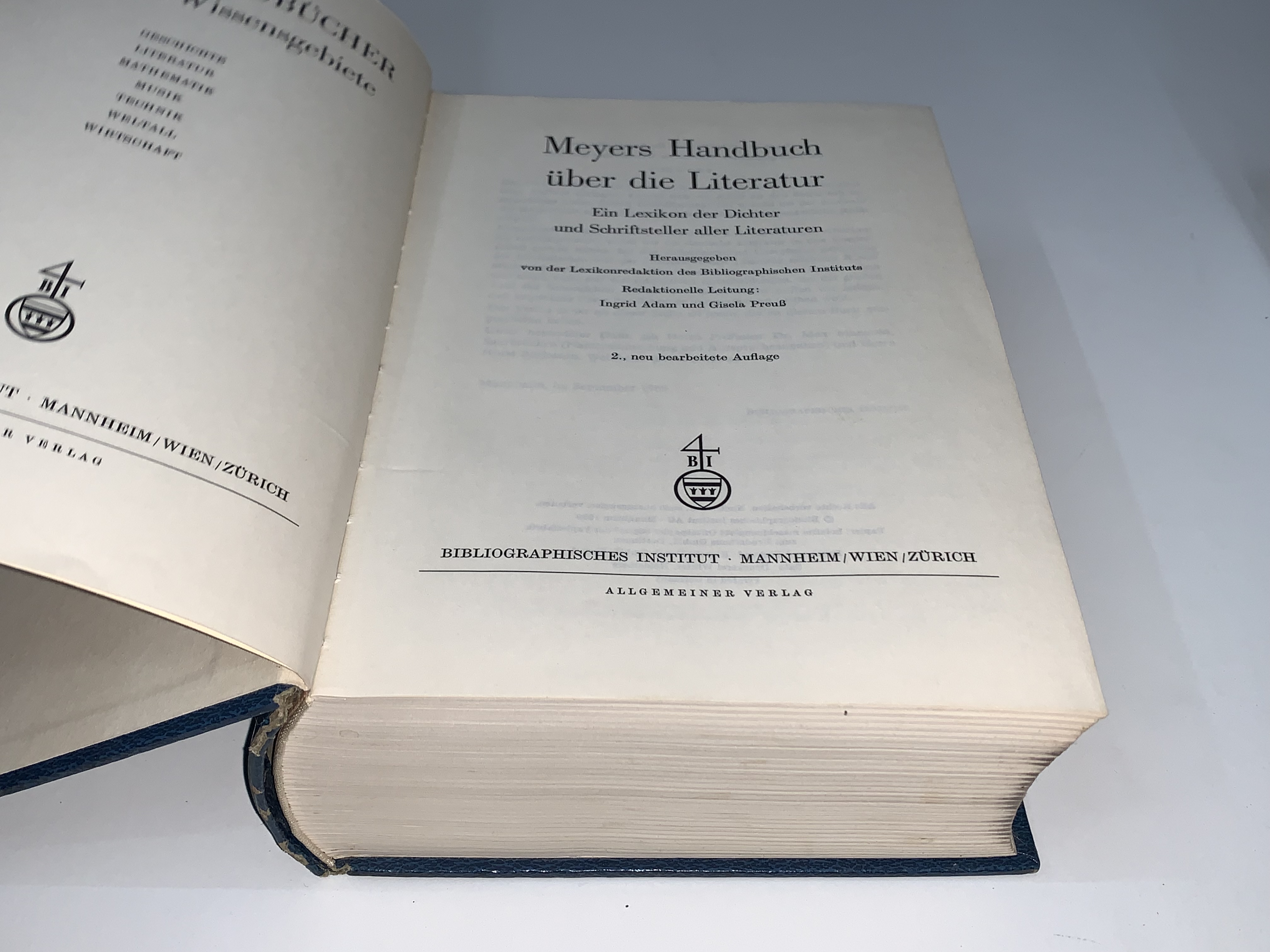 Meyers Handbuch über die Literatur