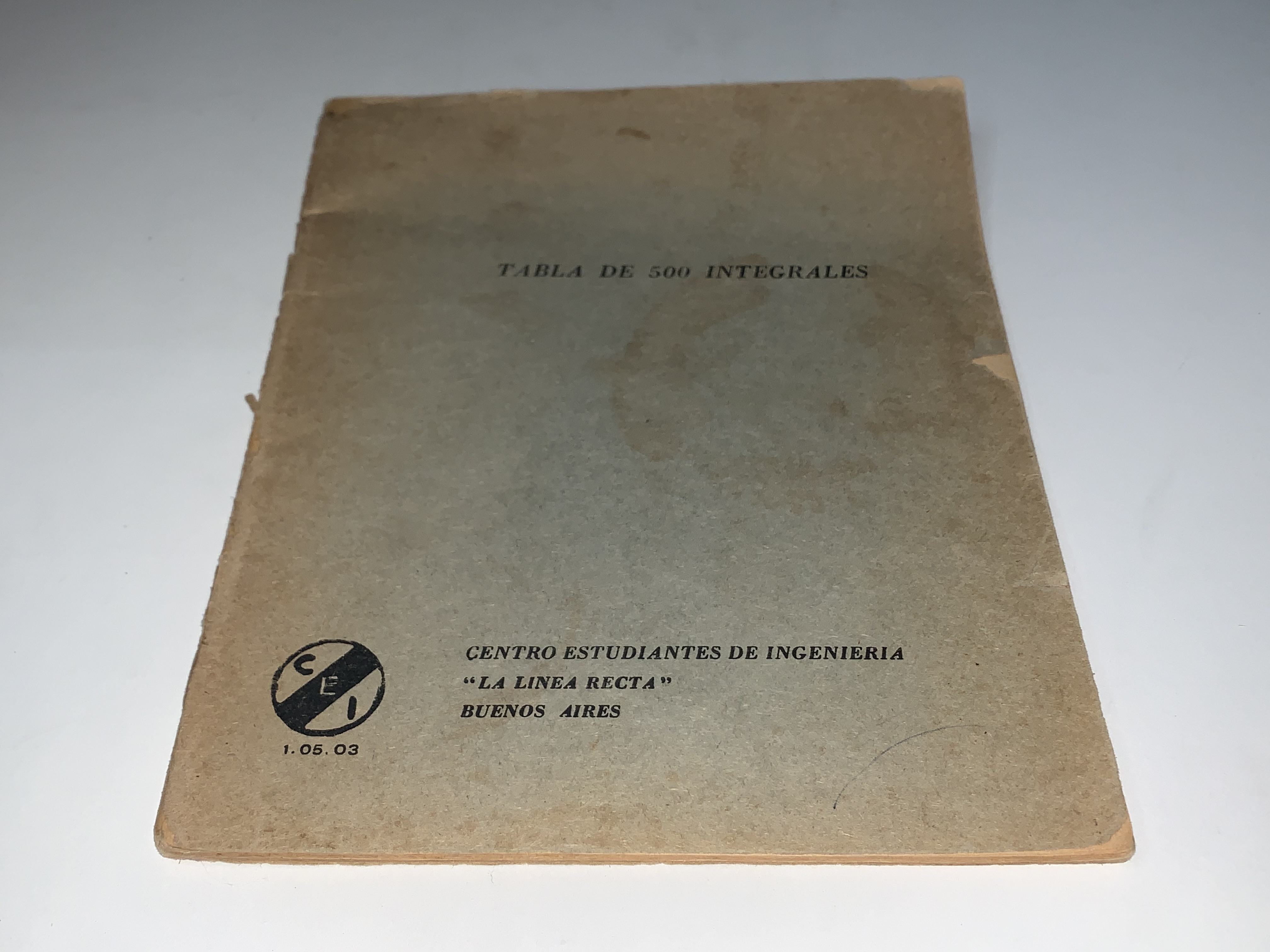Tabla de 500 integrales