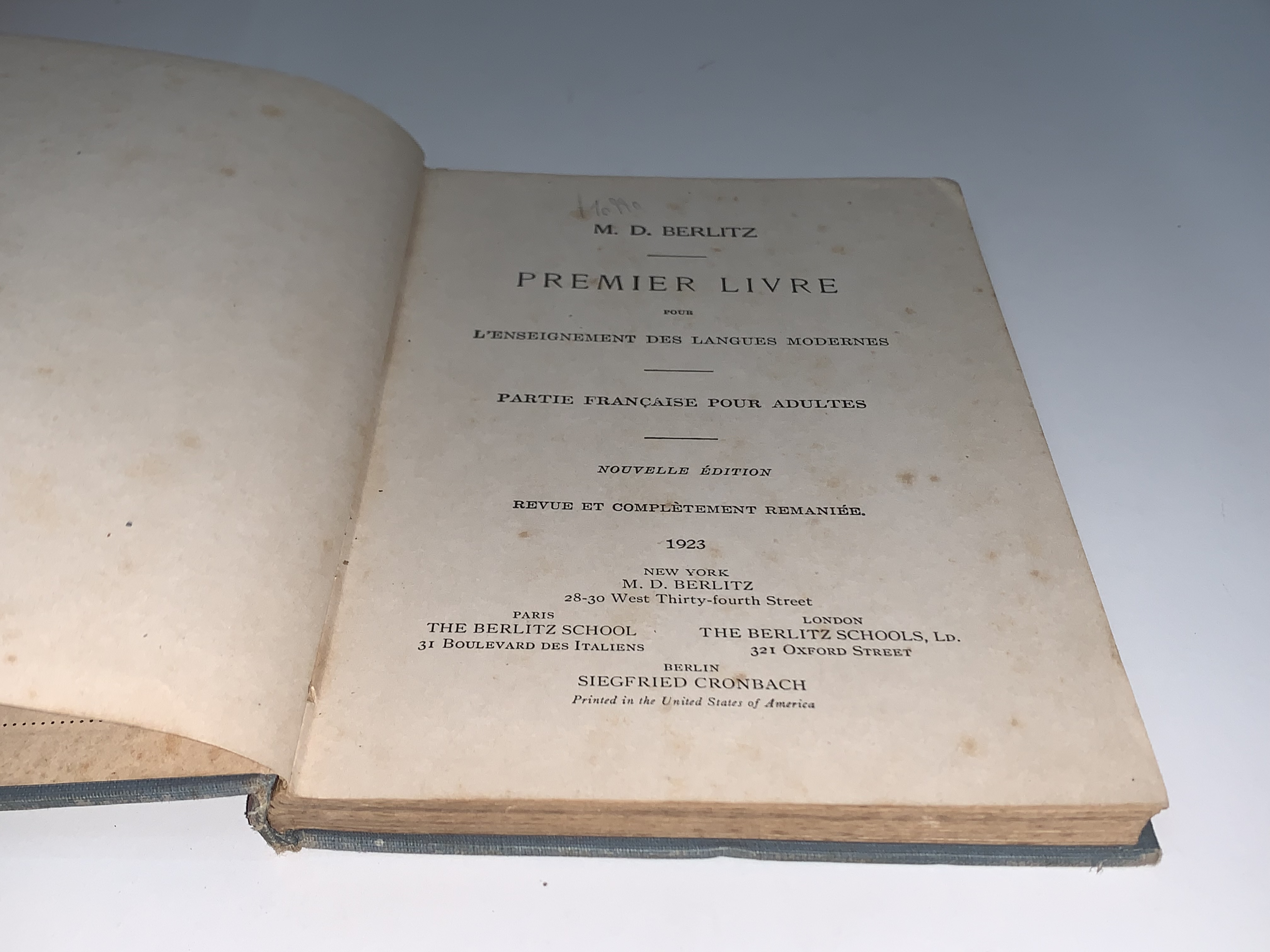 Premier livre