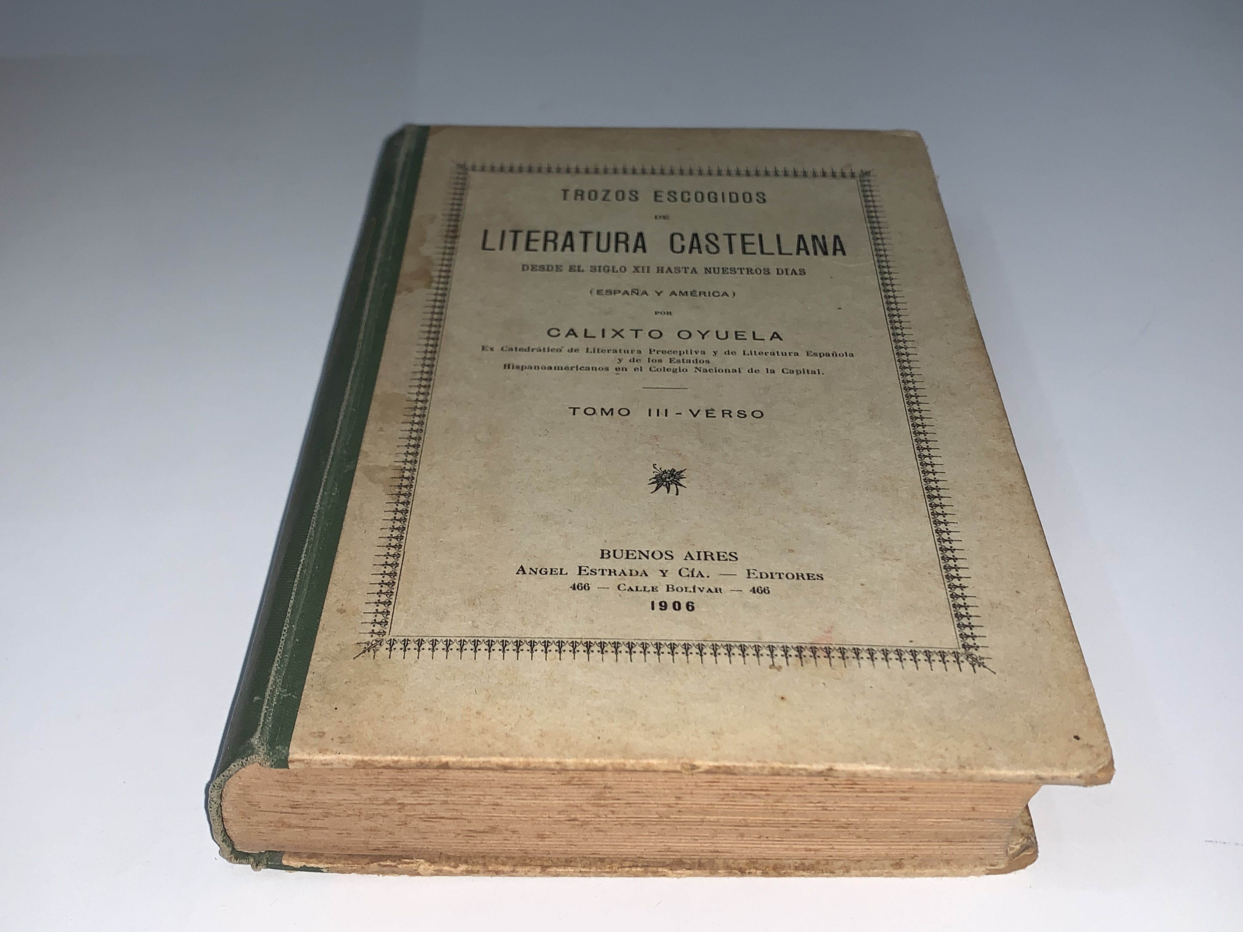 Literatura Castellana desde el Siglo XIII hasta Nuestros Días