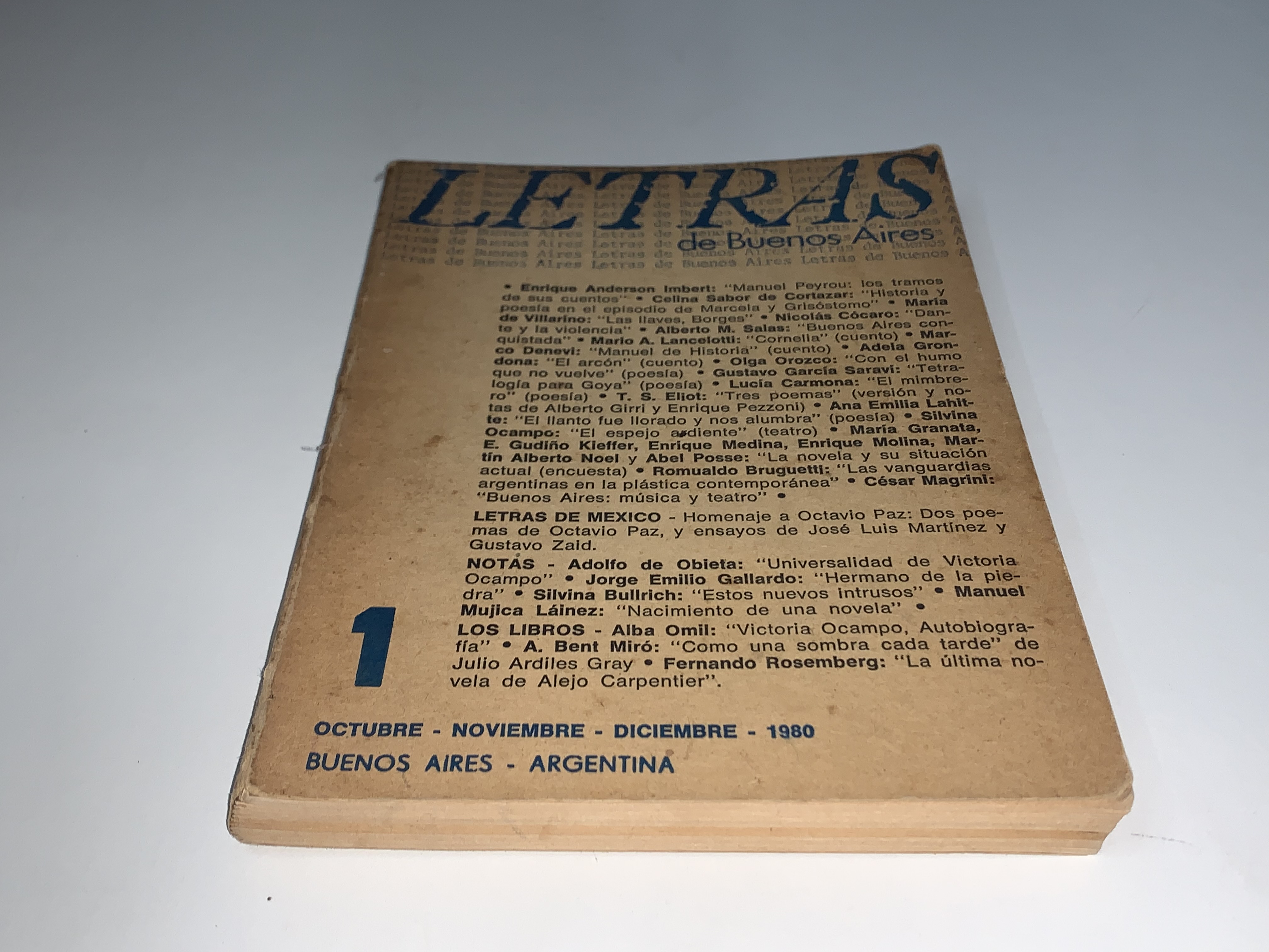 Letras de Buenos Aires