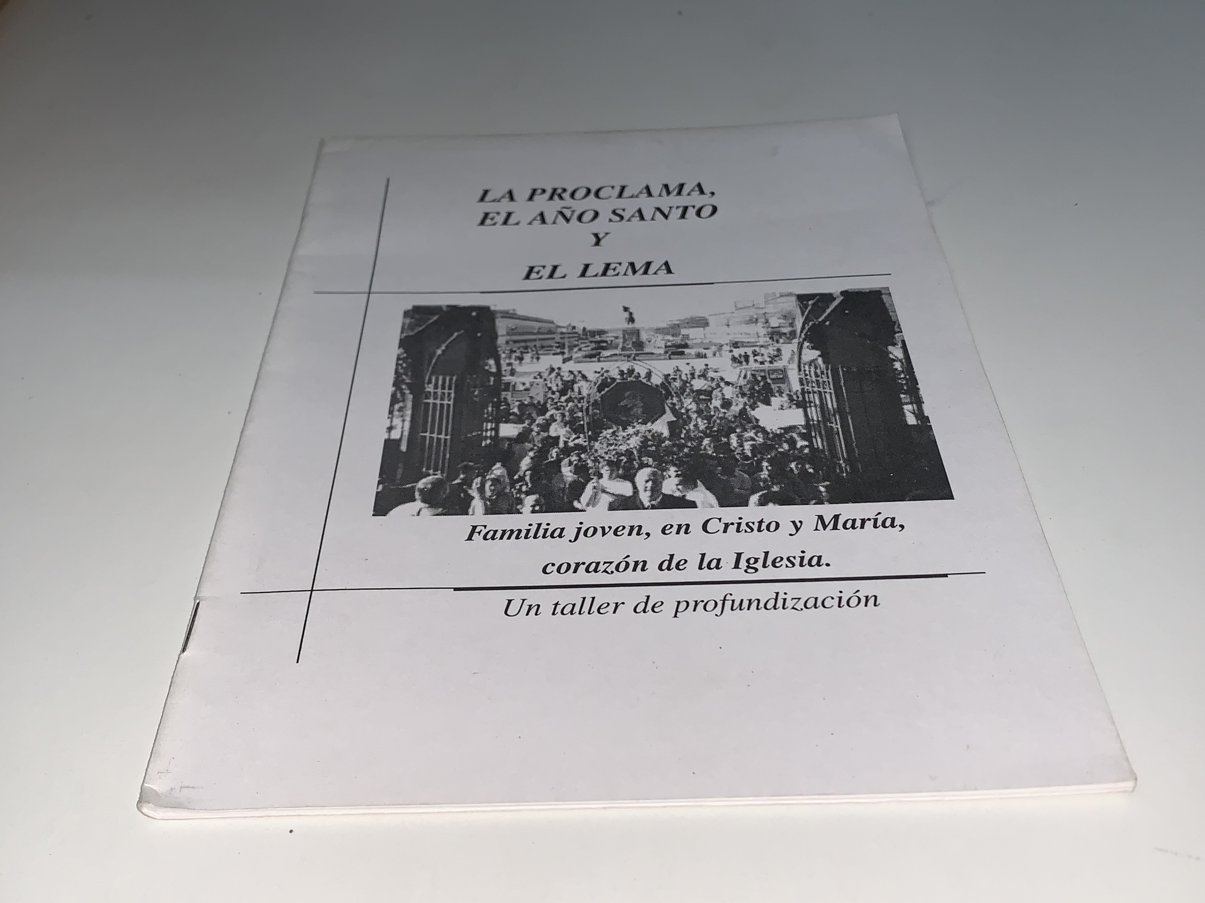 La Proclama, el Año Santo y el Lema