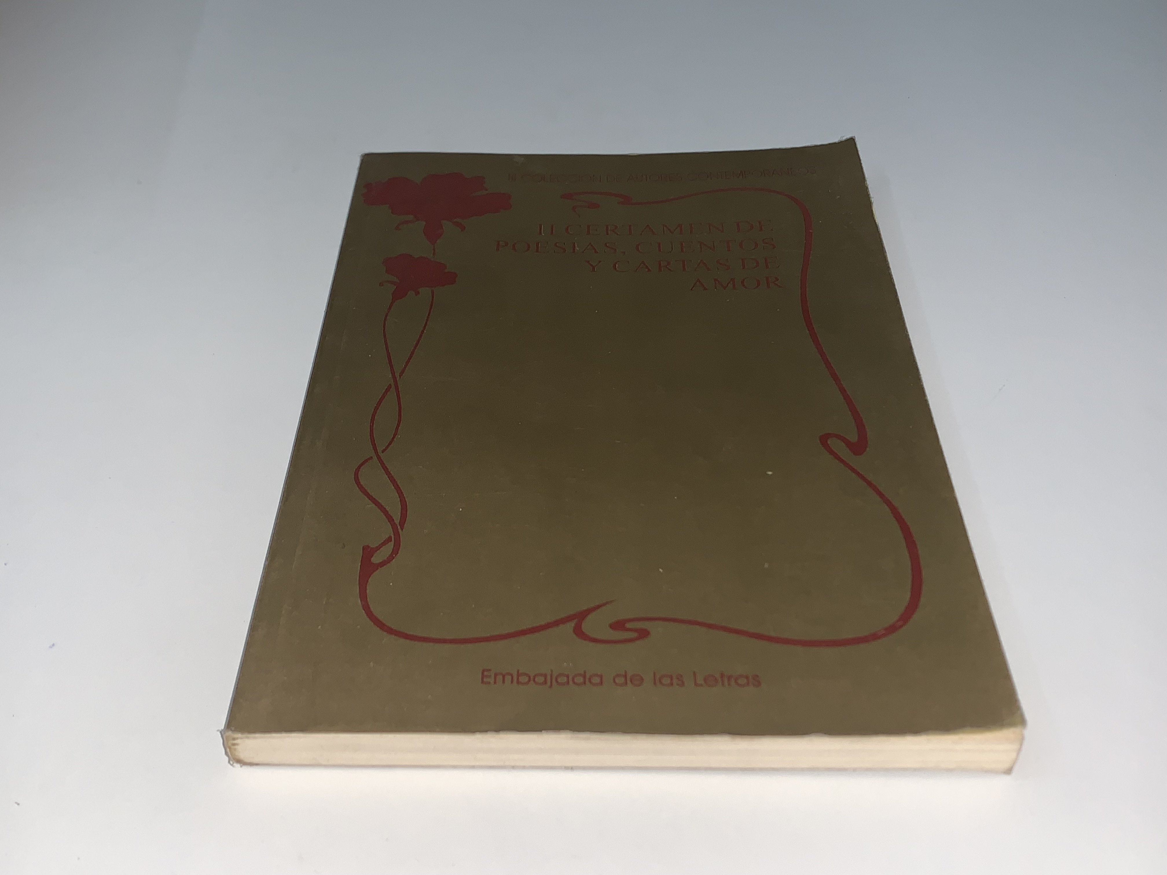 II Certamen de Poesías, Cuentos y Cartas de Amor